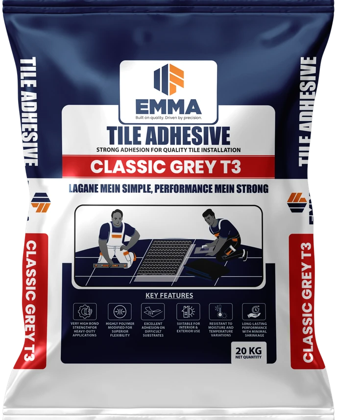 EMMA Tile Adhesive — Classic Grey T3 20 kg bag