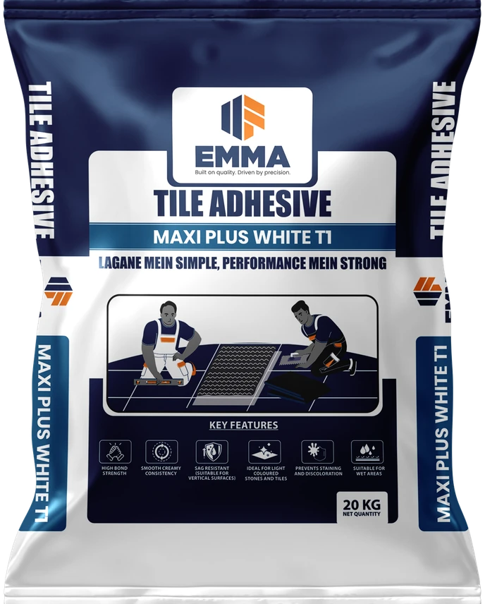 EMMA Tile Adhesive — Maxi Plus White T1 20 kg bag